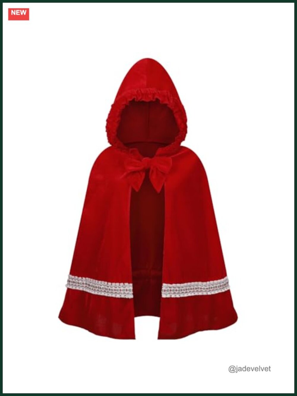 Little Red Riding Hood Cape Costume Hooded Women